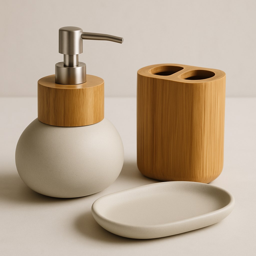 Bed & Bath — Bamboo Ceramic Bath Set