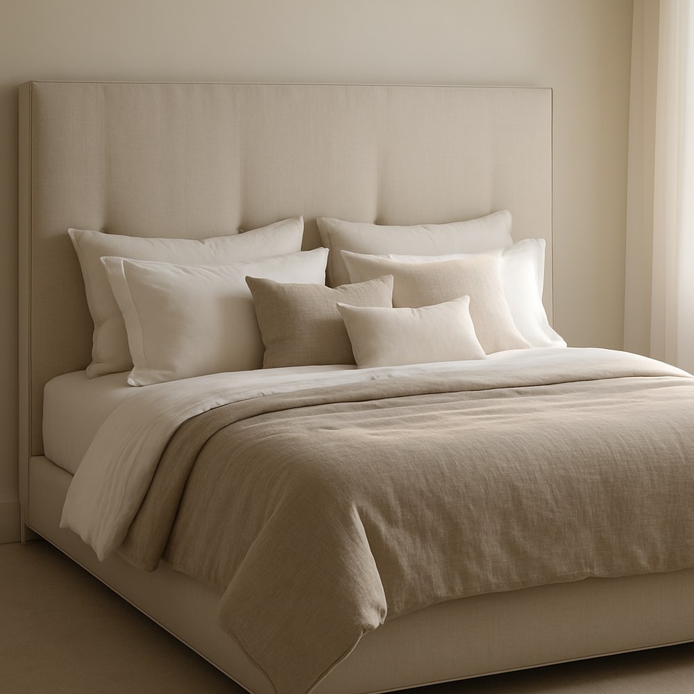 Bed & Bath — Upholstered Tall Headboard Bed