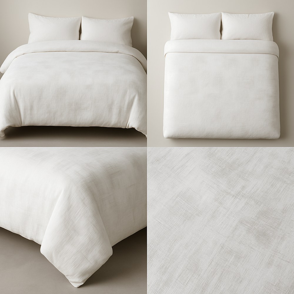Bed & Bath — Textured Linen Duvet Cover