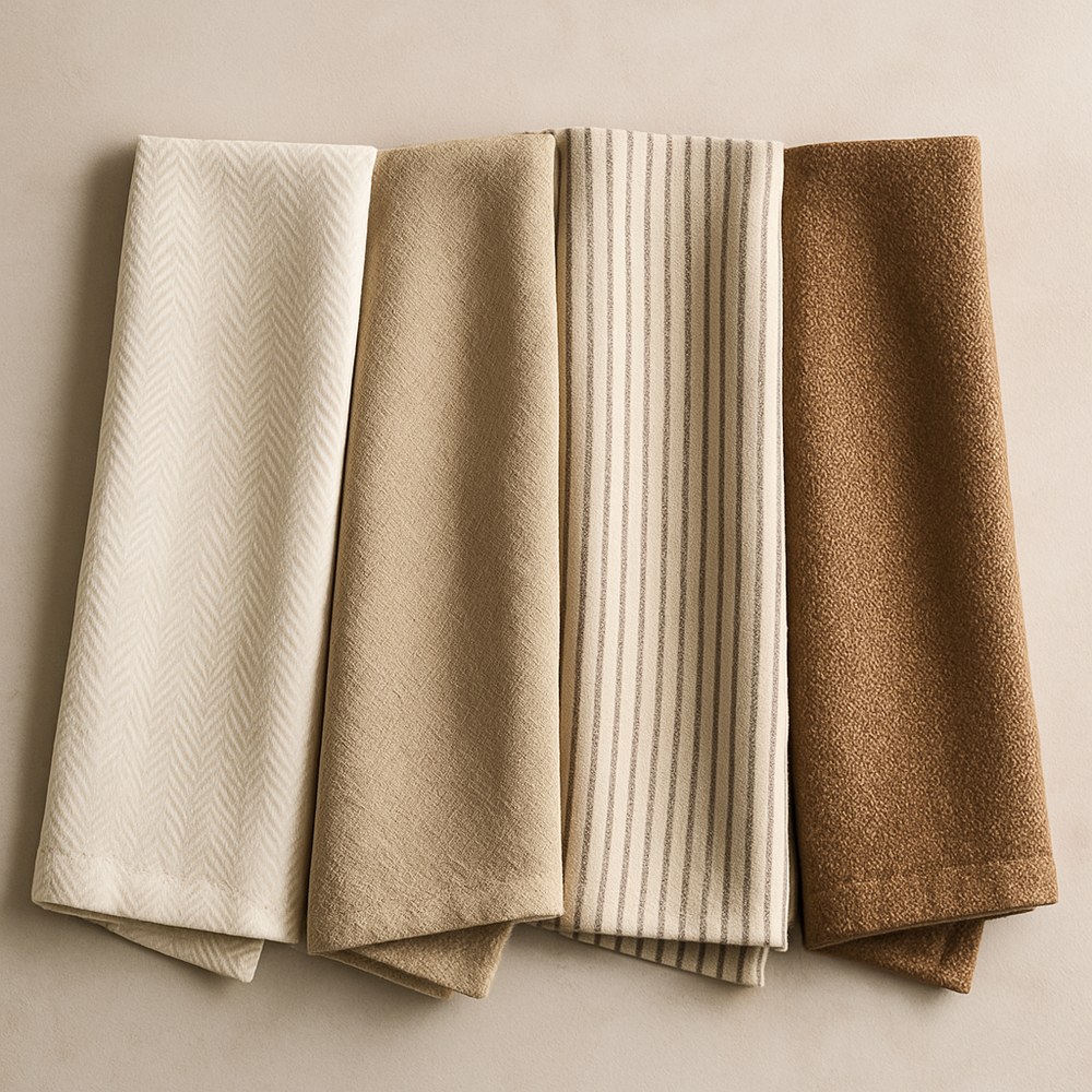 Bed & Bath — Textured Neutral Linen Napkins