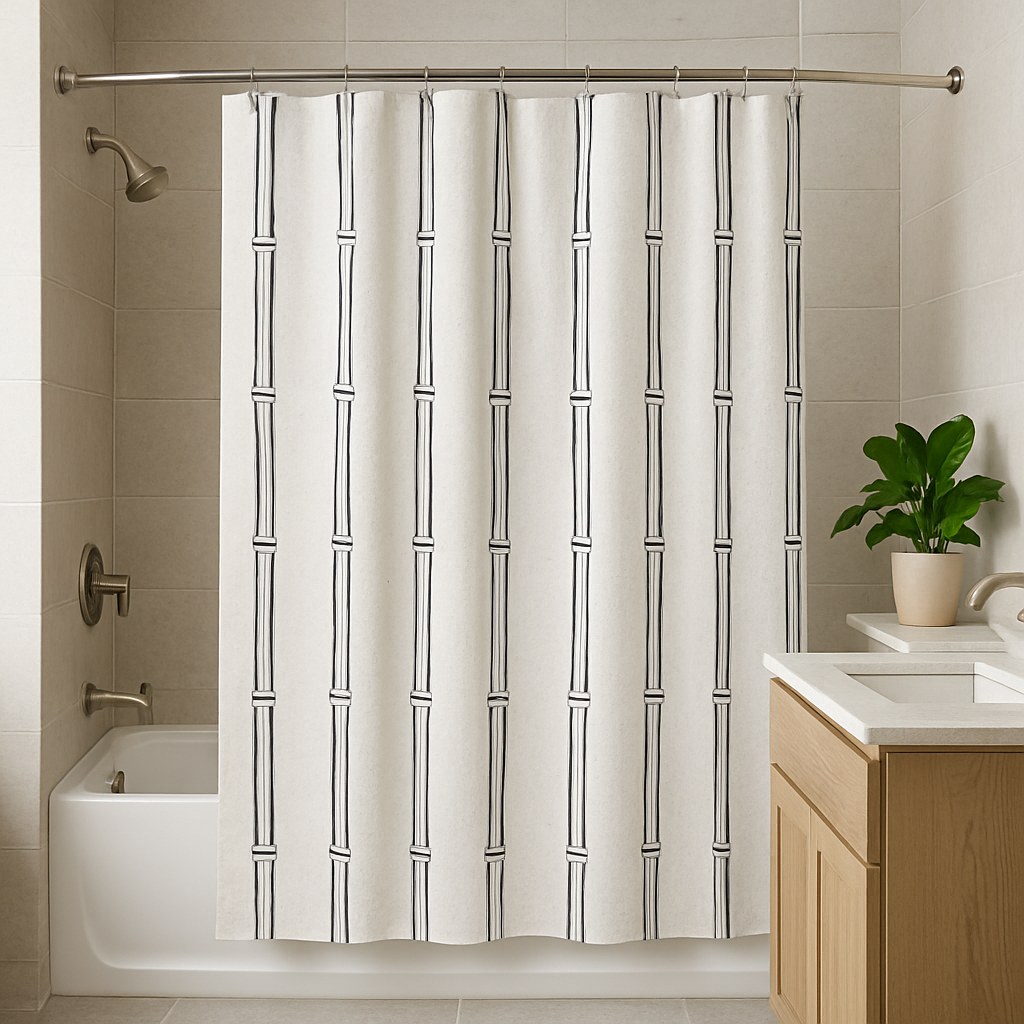Bed & Bath — Bamboo Stripe Shower Curtain