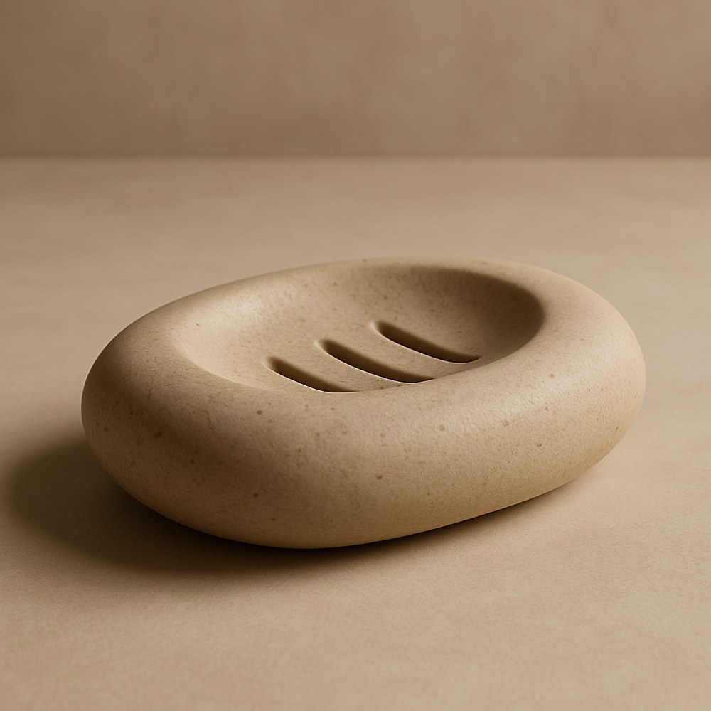 Bed & Bath — Sculptural Stone Soap Dish