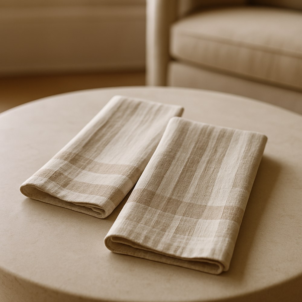 Bed & Bath — Striped Linen Dinner Napkins