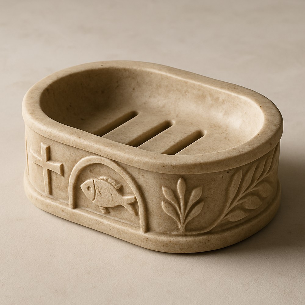 Bed & Bath — Carved Stone Soap Dish
