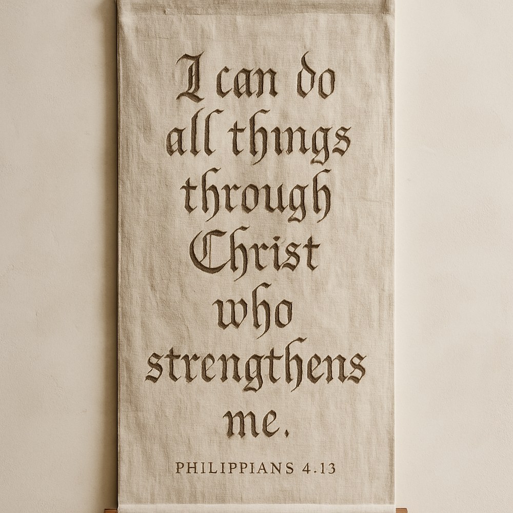 Decor — Linen Scripture Wall Hanging