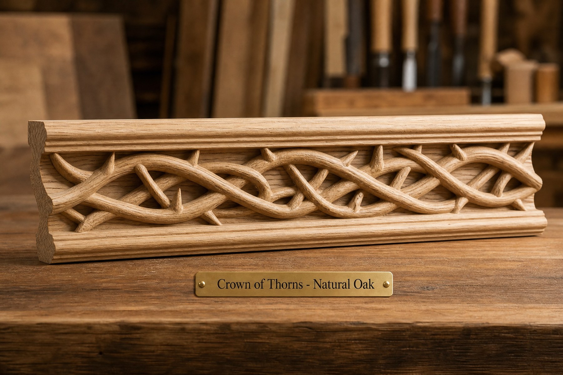 Decor — Carved Natural Oak Moulding