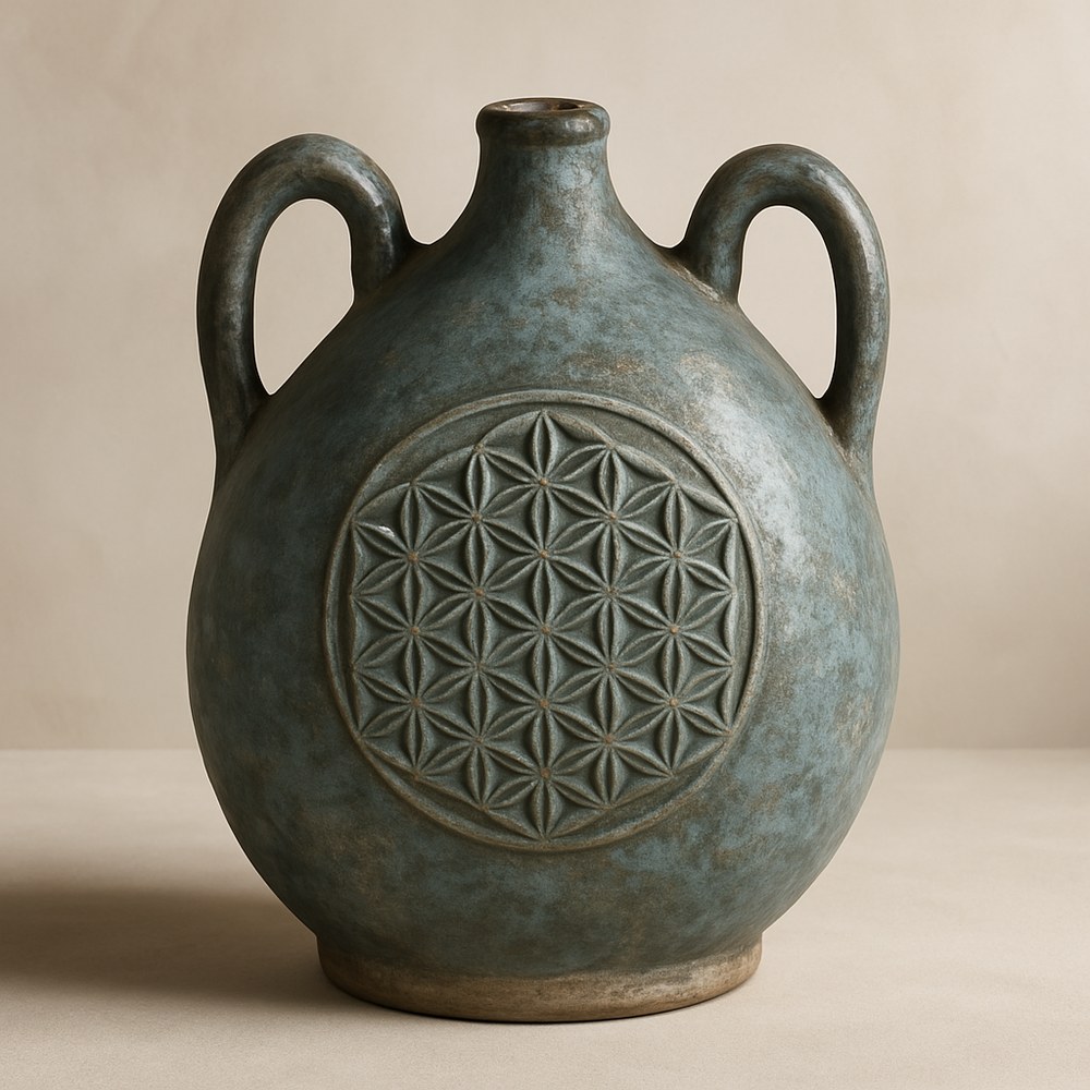 Decor — Carved Ceramic Jug Vase