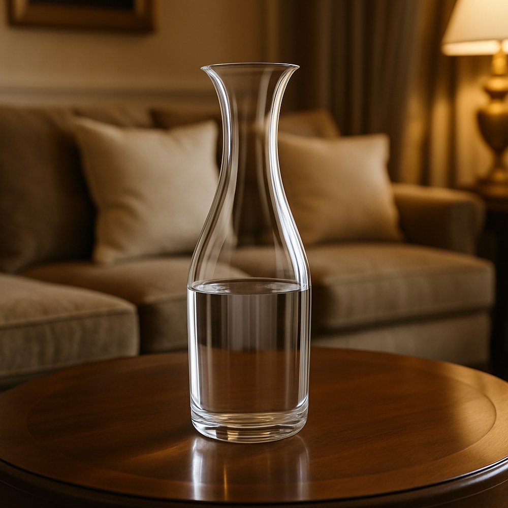 Decor — Clear Glass Water Carafe