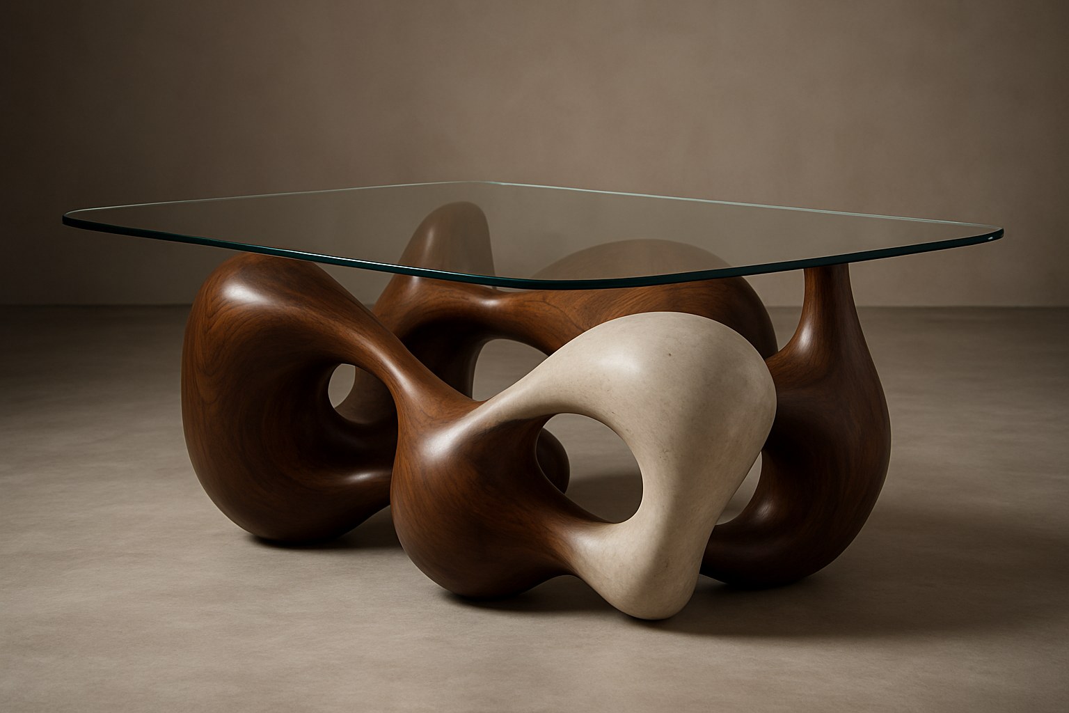 Furniture — Sculptural Biomorphic Coffee Table