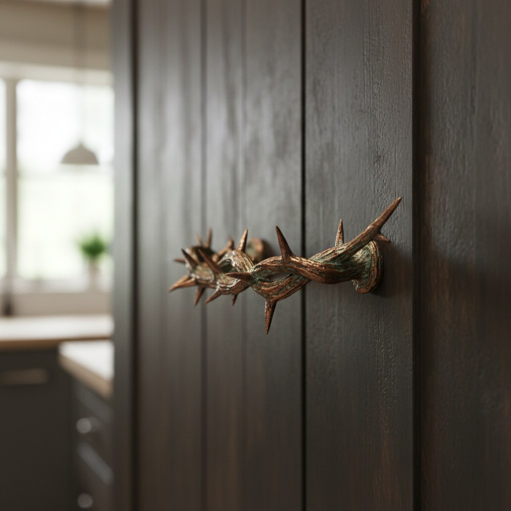 Furniture — Bronze Thorn Cabinet Pull