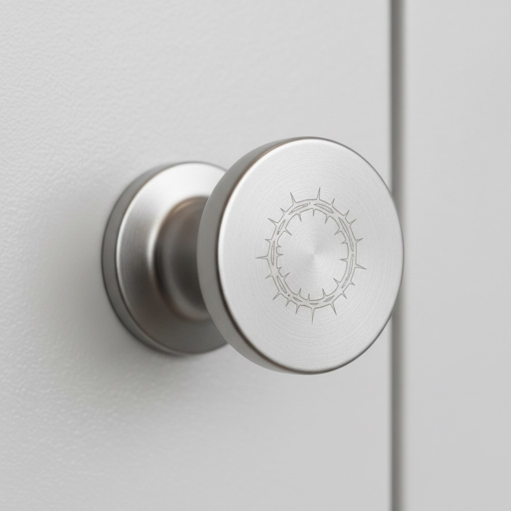 Furniture — Engraved Metal Cabinet Knob