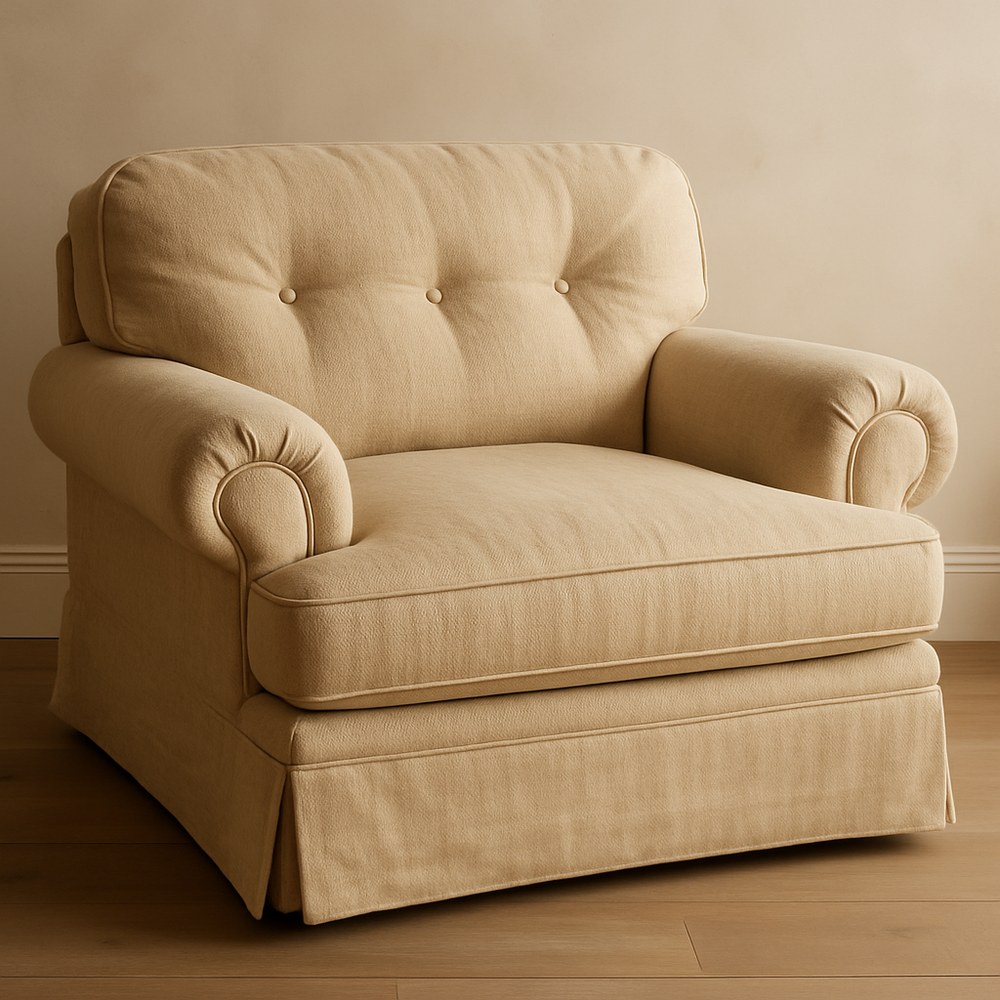 Furniture — Upholstered Skirted Armchair