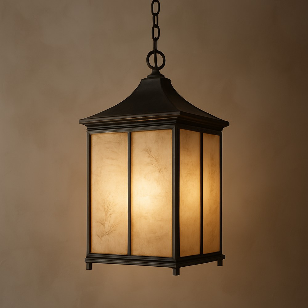 Lighting — Bronze Lantern Pendant Light
