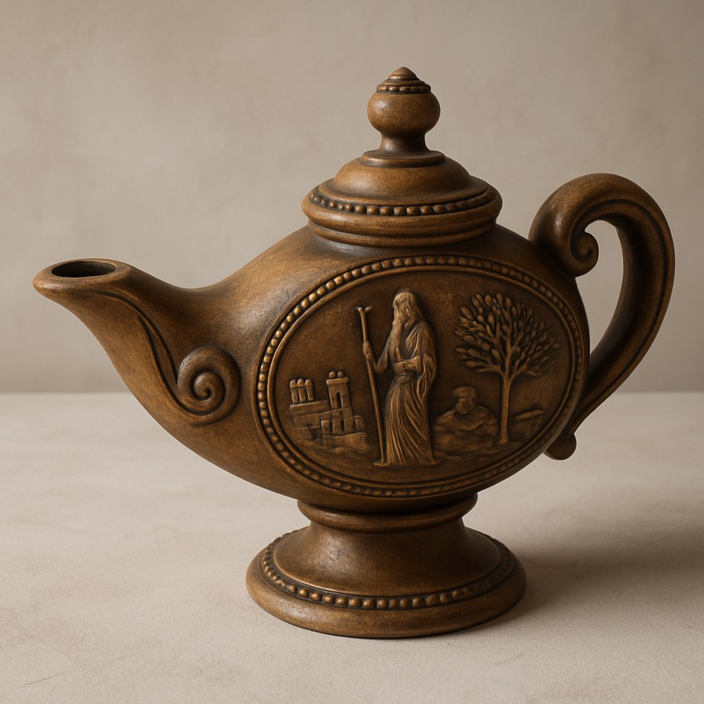 Lighting — Decorative Carved Oil Lamp
