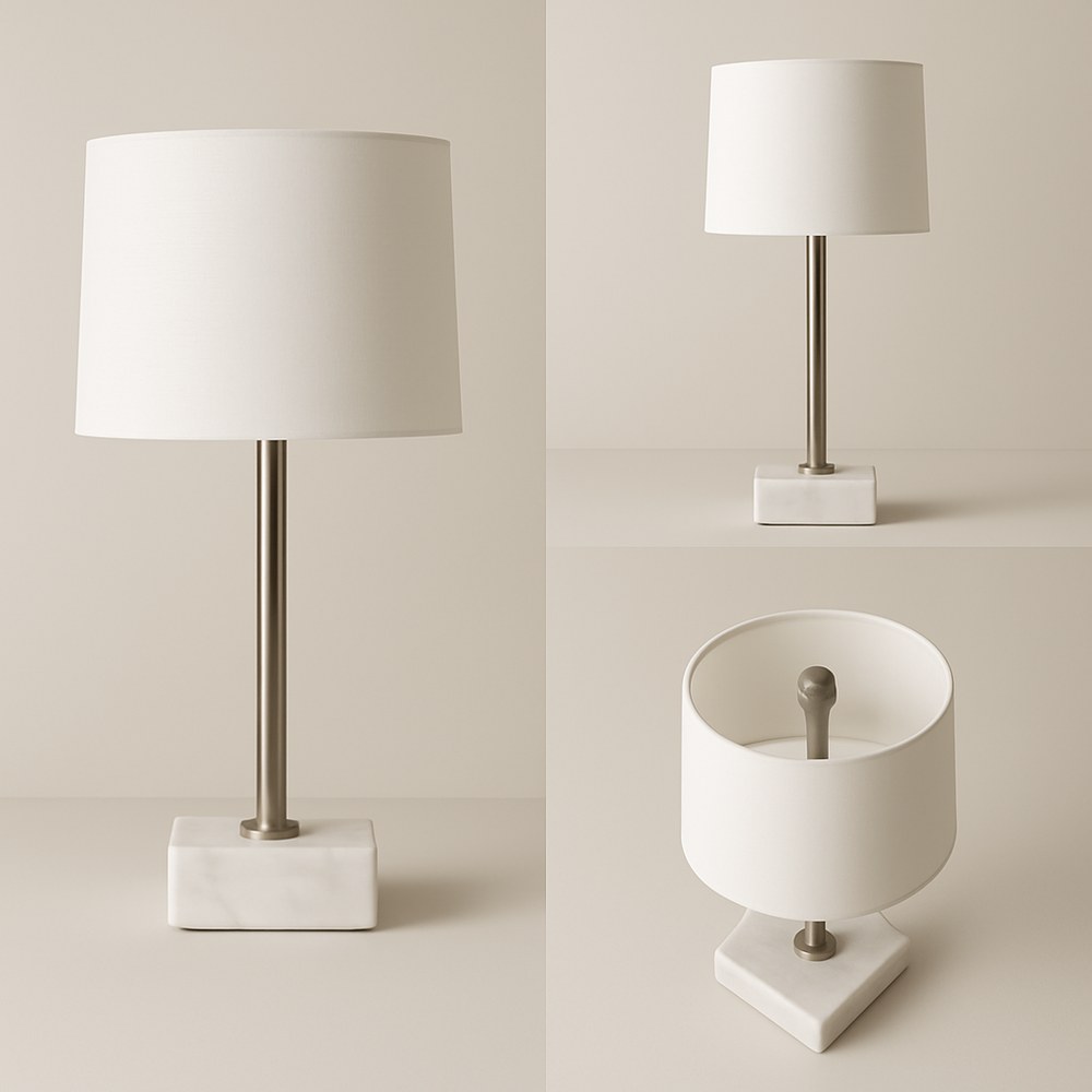 Lighting — Marble Base Table Lamp