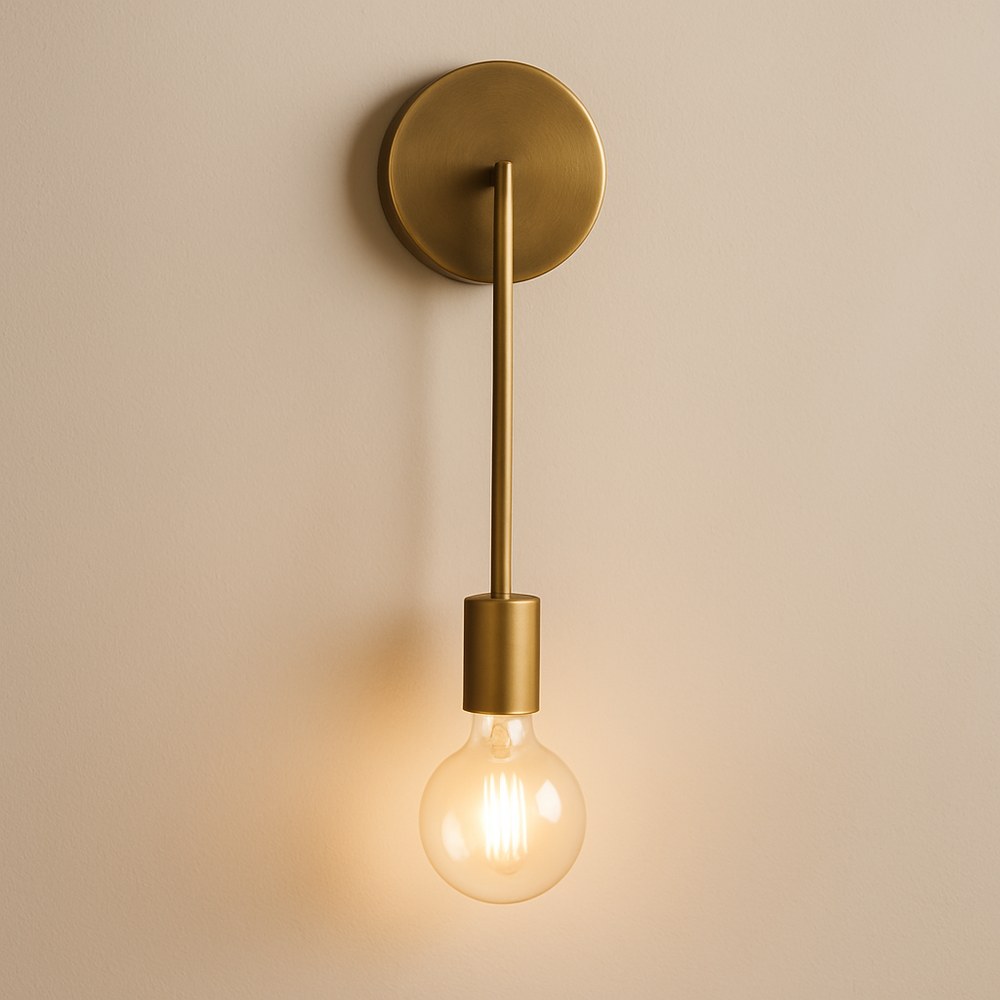Lighting — Brass Drop Wall Sconce