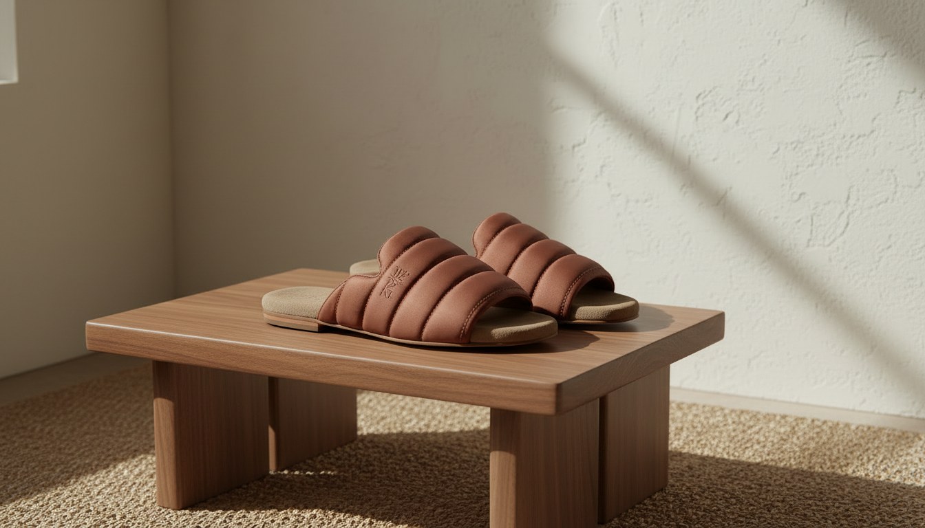 Loungewear — Quilted Slide Slippers