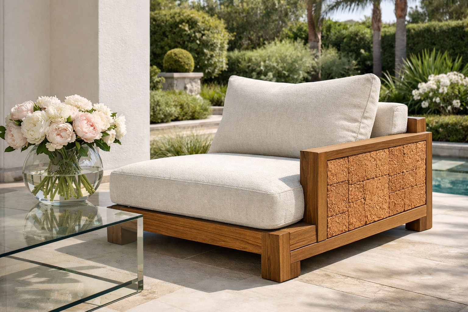 Outdoor — Teak Outdoor Lounge Chair