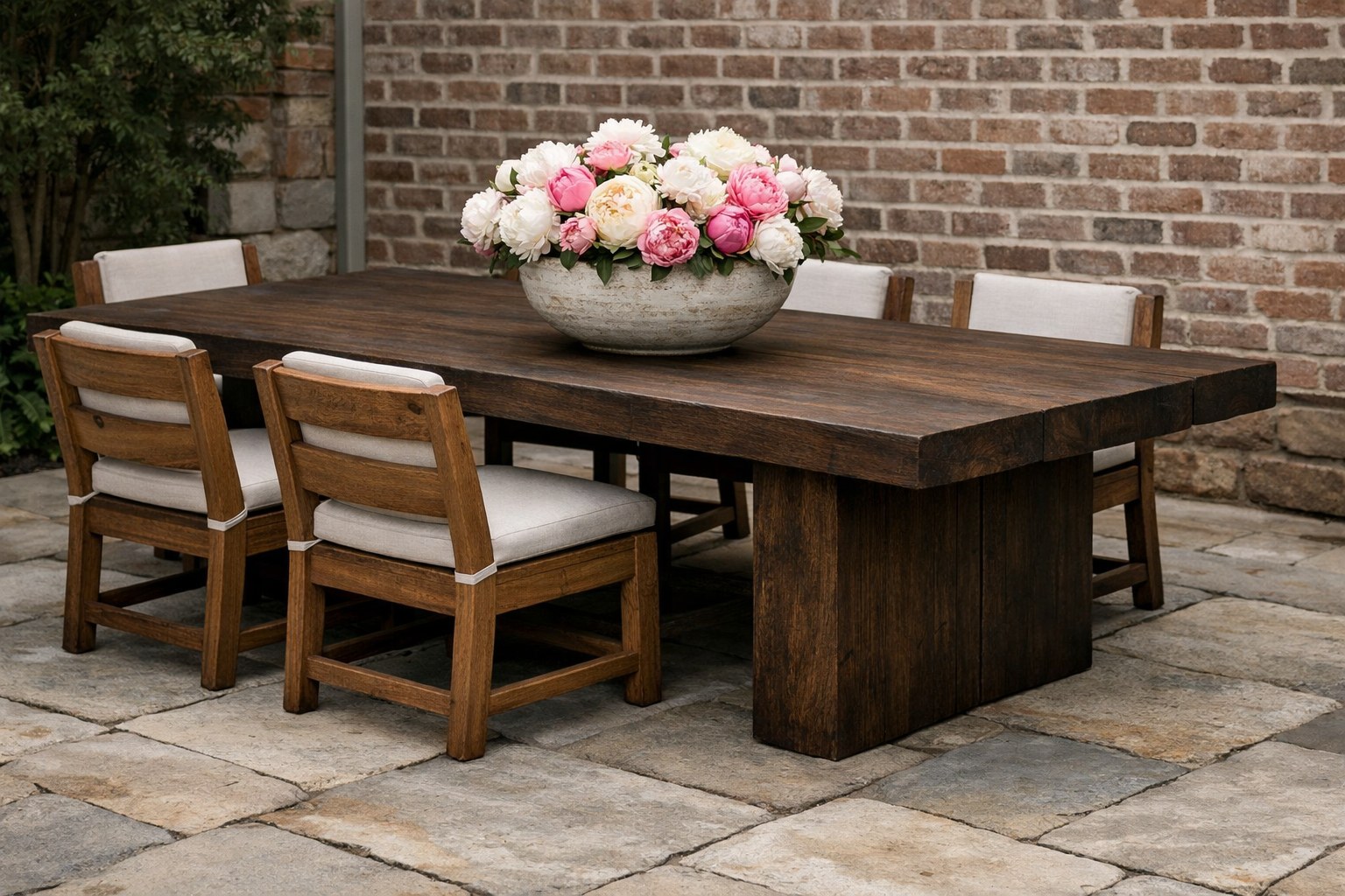 Outdoor — Rustic Outdoor Dining Table