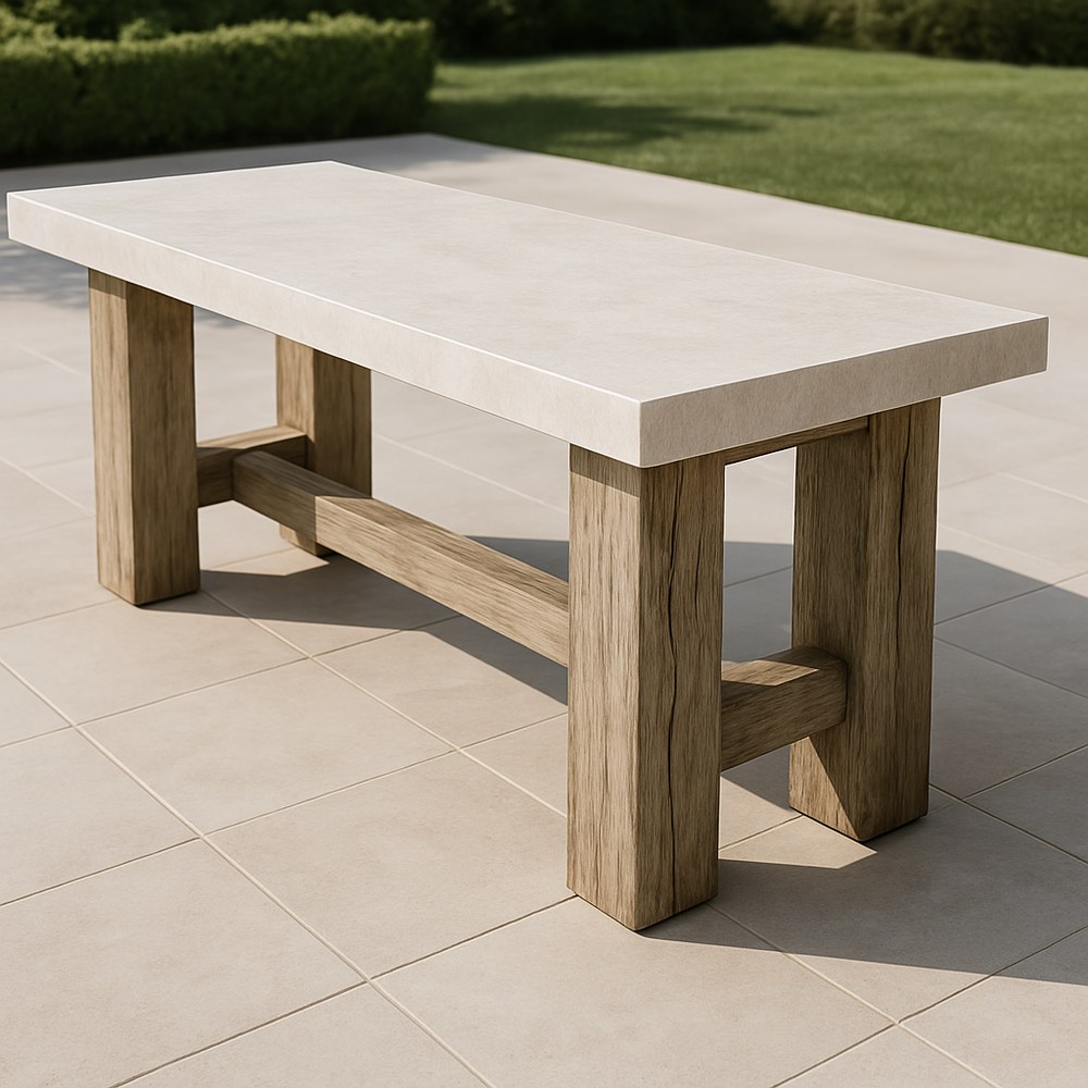 Outdoor — Concrete Outdoor Dining Table