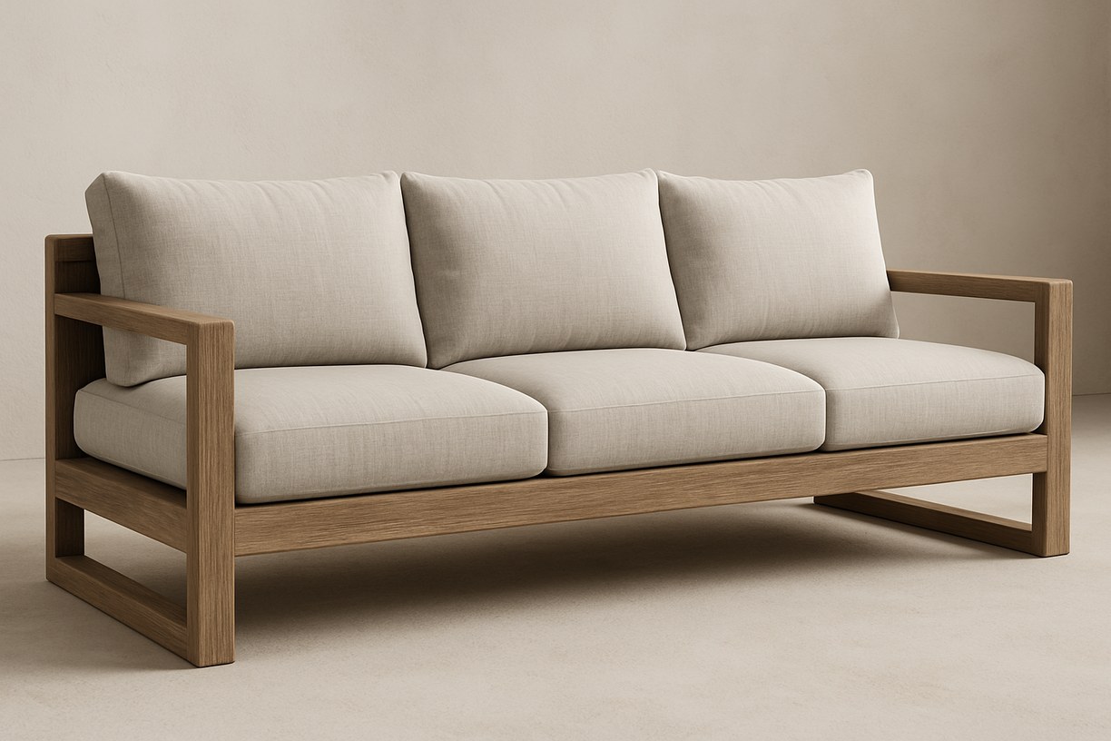 Outdoor — Modern Teak Outdoor Sofa