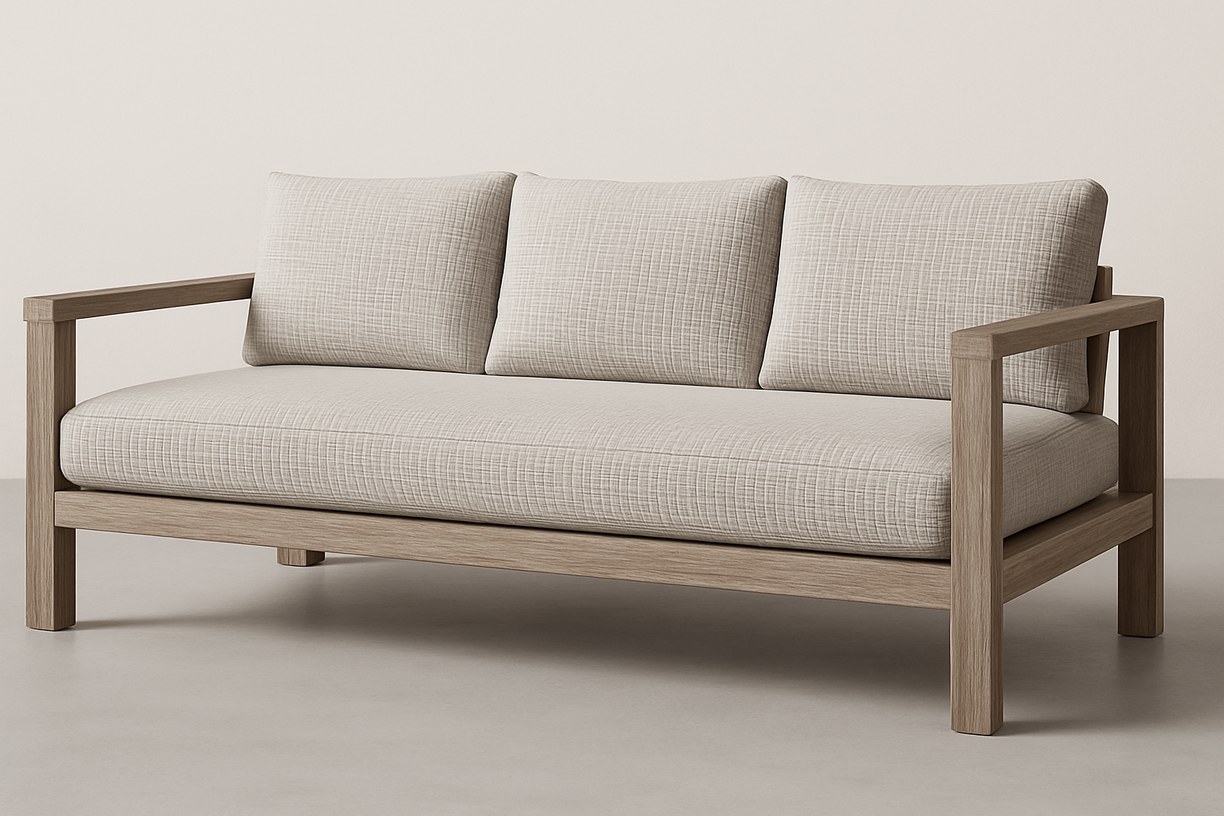 Outdoor — Weathered Teak Outdoor Sofa