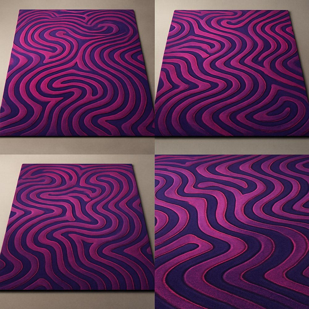 Rugs — Textured Swirl Area Rug