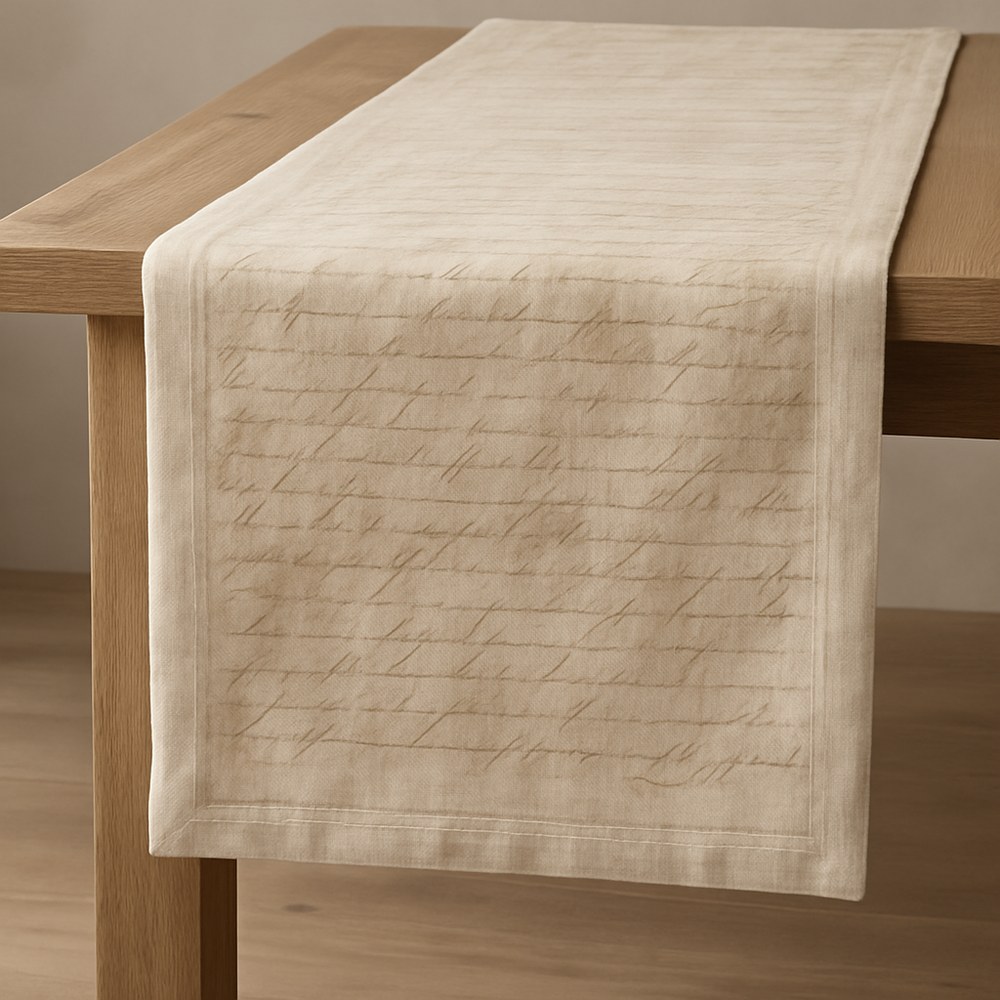 Rugs — Script Linen Table Runner