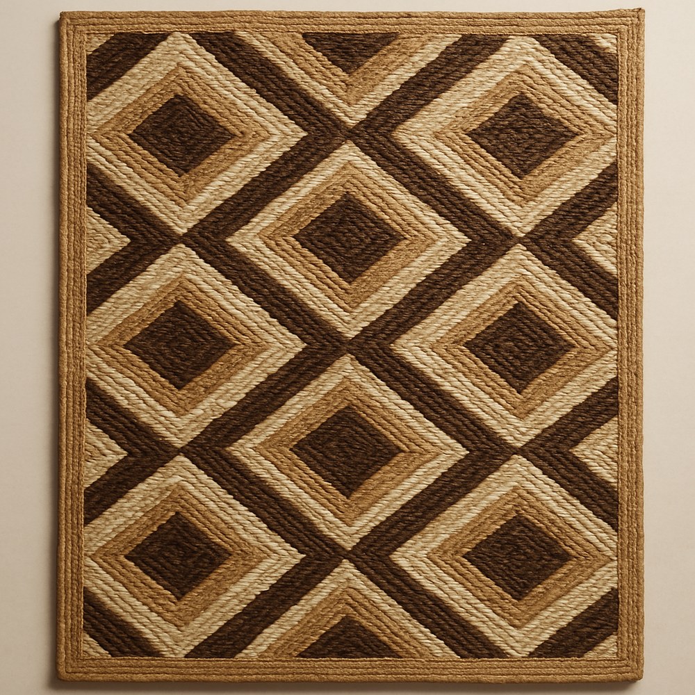 Rugs — Geometric Diamond Jute Rug