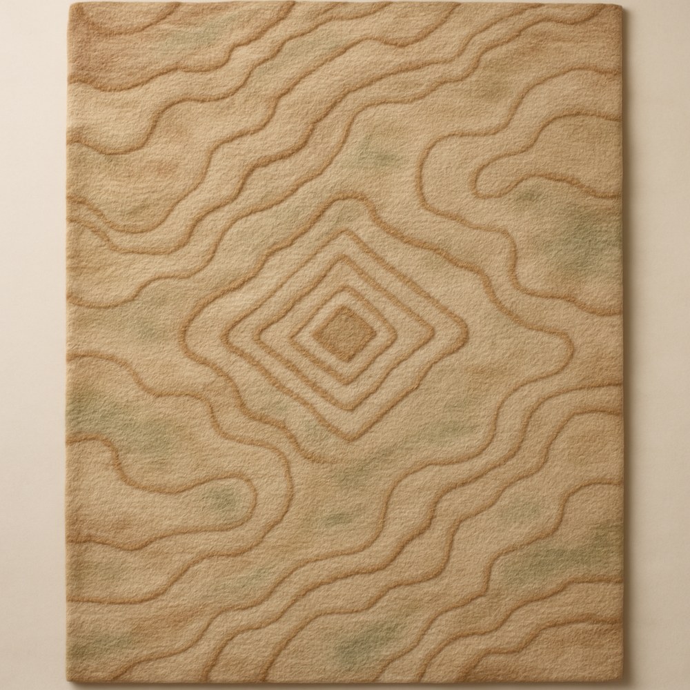 Rugs — Carved Topography Wool Rug