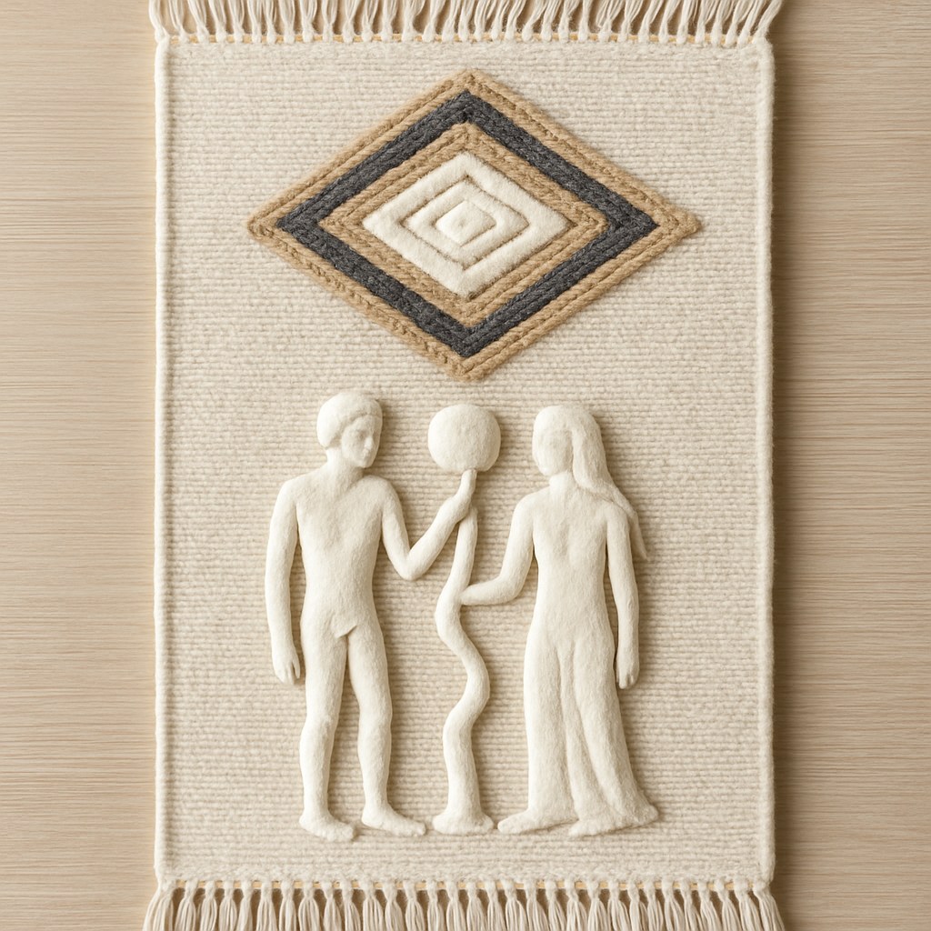 Rugs — Woven Figural Wall Hanging