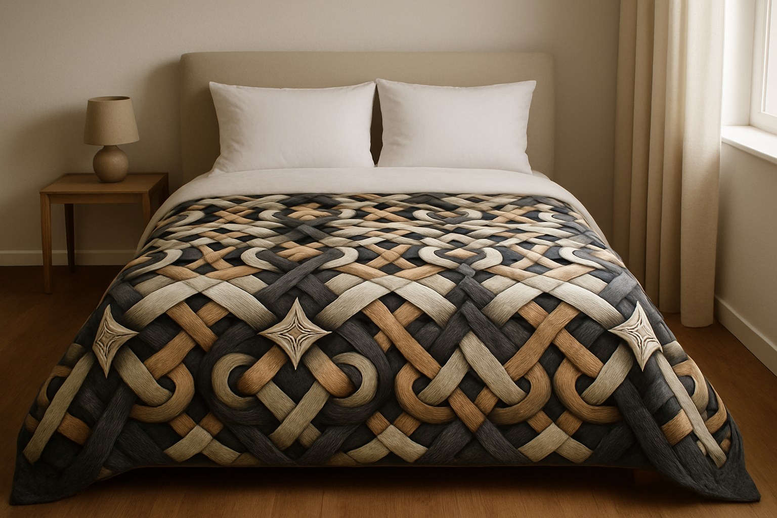 Textiles — Celtic Knot Pattern Duvet