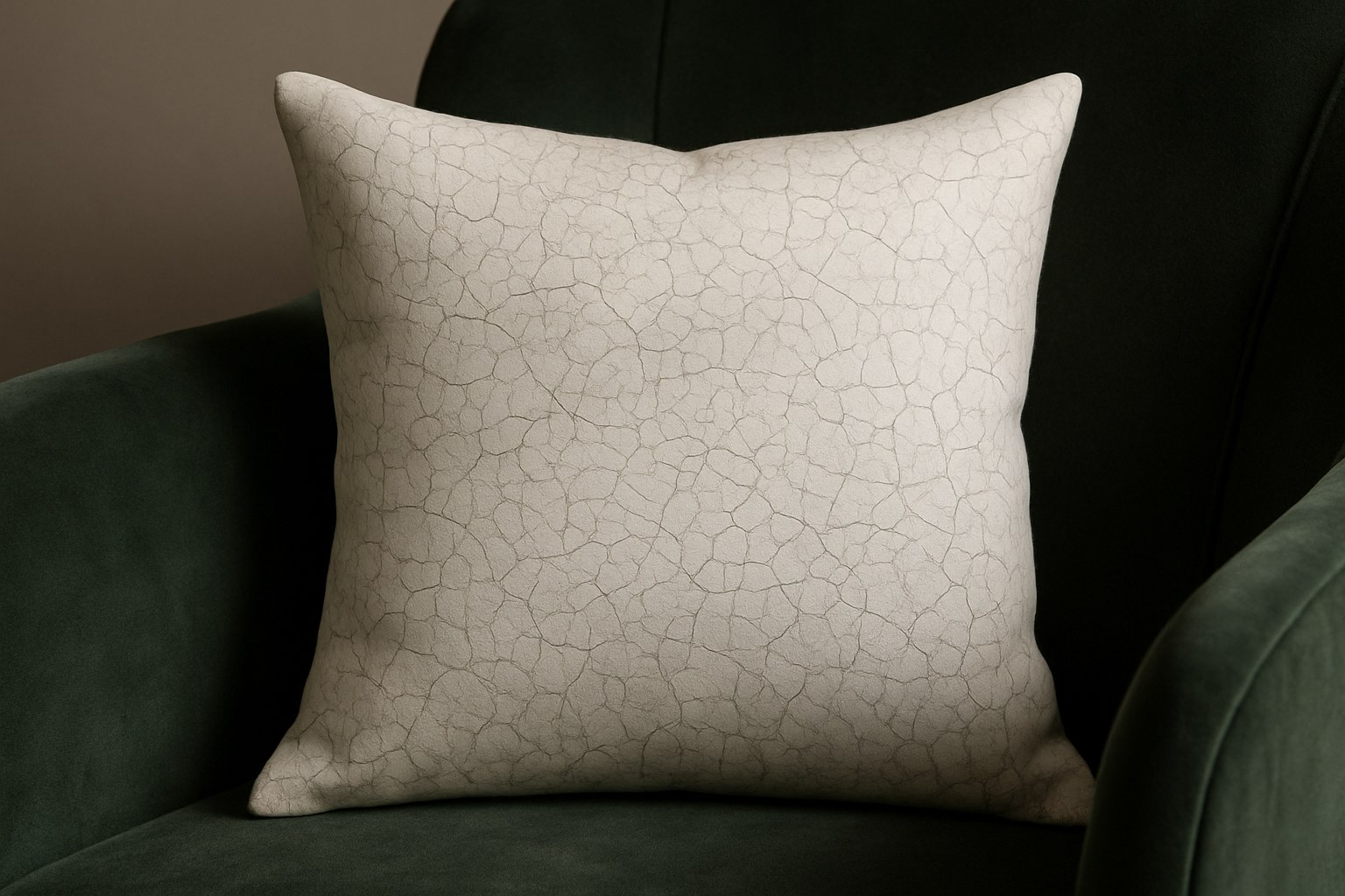 Textiles — Crackle Pattern Throw Pillow