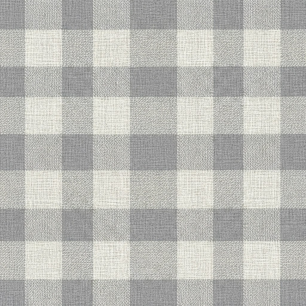 Textiles — Grey Buffalo Check Fabric